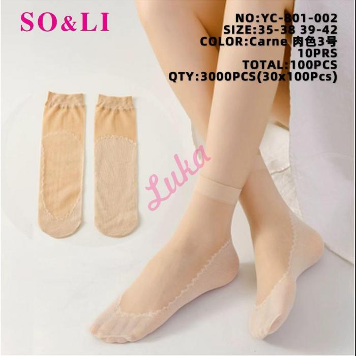Women's Socks So&Li YC801-1