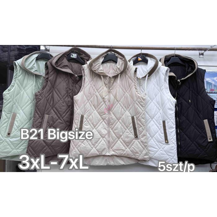 Bezrękawnik damski B21-BigSize