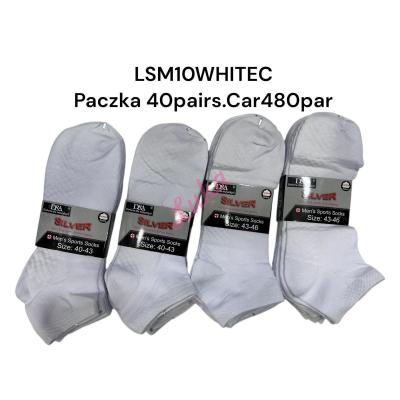Men's low cut Socks D&A LSM-10 white