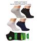 Men's low cut socks bamboo Silver mix