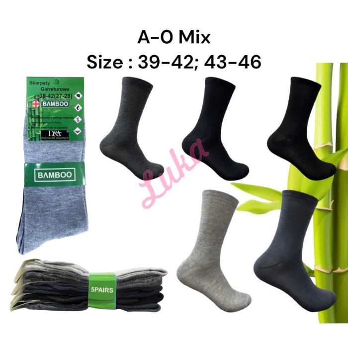 Men's Babmboo Socks Silver BBL-0 mix