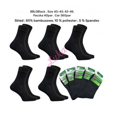 Men's Babmboo Socks Silver BBL-0 black