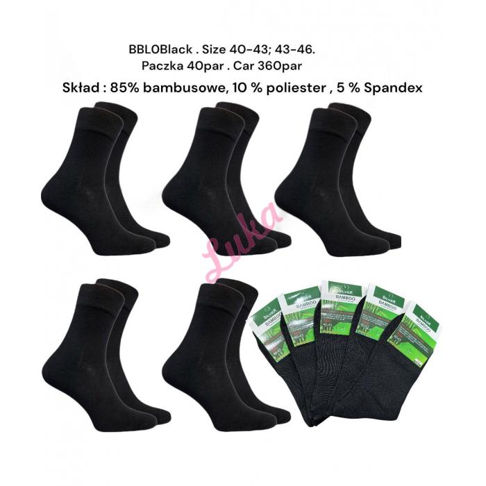 Men's Babmboo Socks Silver BBL-0 black