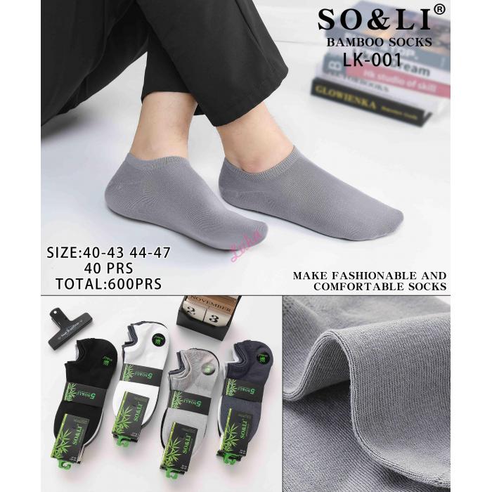 Men's low cut socks So&Li BL3011-25