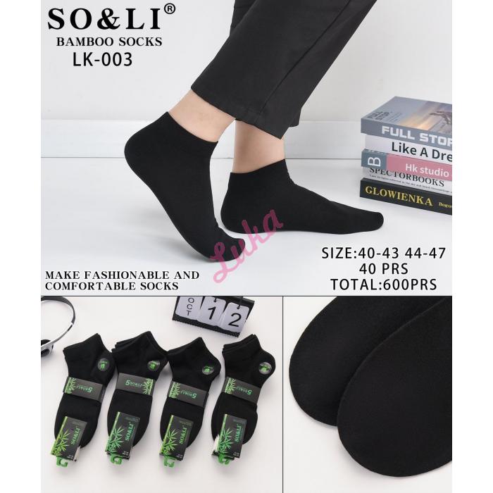 Men's socks bamboo SO&LI LK-002