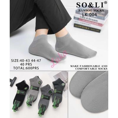 Skarpety męskie bambusowe SO&LI LK-004