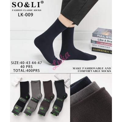 Men's socks bamboo SO&LI LK-005