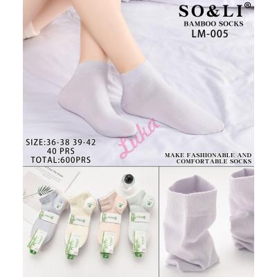 Women's Socks bamboo SO&LI LM-004