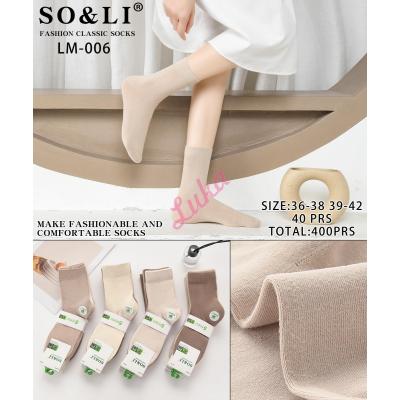 Women's Socks bamboo SO&LI LM-005