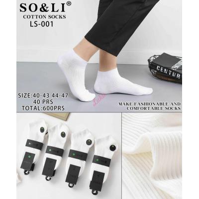 Men's socks bamboo SO&LI LS-001