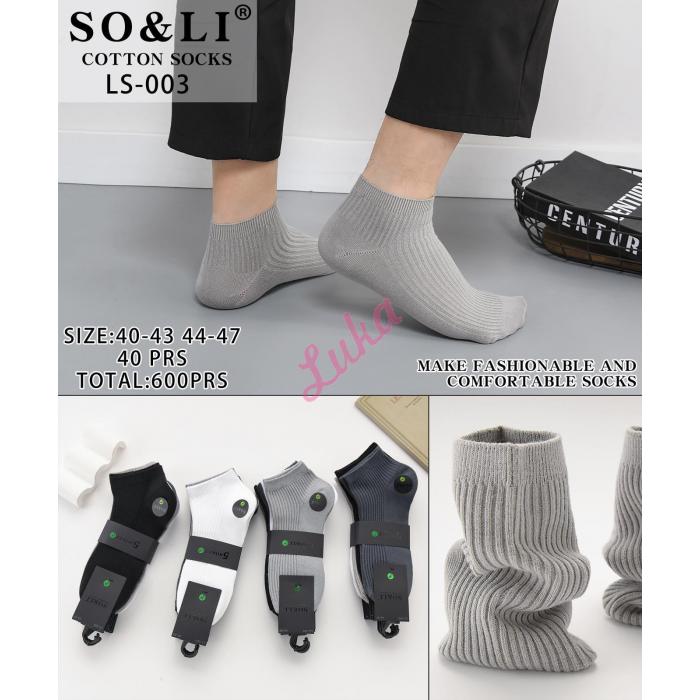 Men's socks bamboo SO&LI LS-002