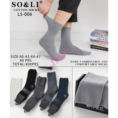 Skarpety męskie bambusowe SO&LI LS-005