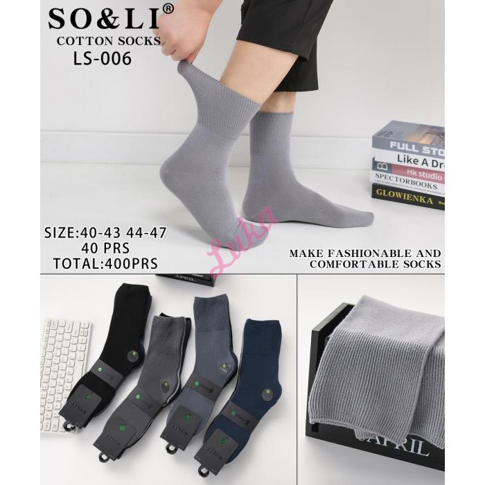 Skarpety męskie bambusowe SO&LI LS-005