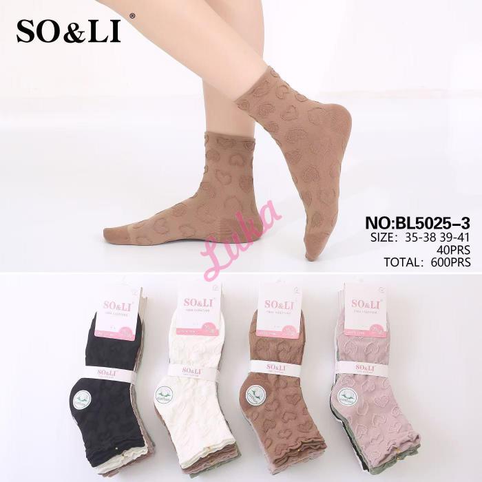 Women's Socks SO&LI BL5025-2