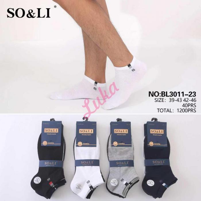 Men's low cut socks So&Li BL3011-25