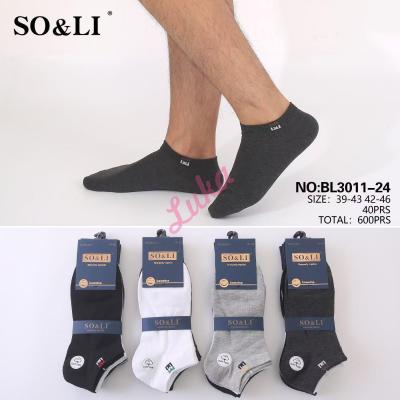 Men's low cut socks So&Li BL3011-24