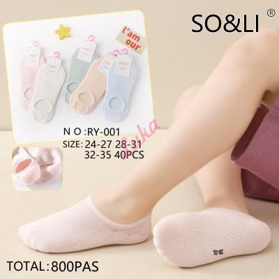 Kid's low cut socks SO&LI RY-001