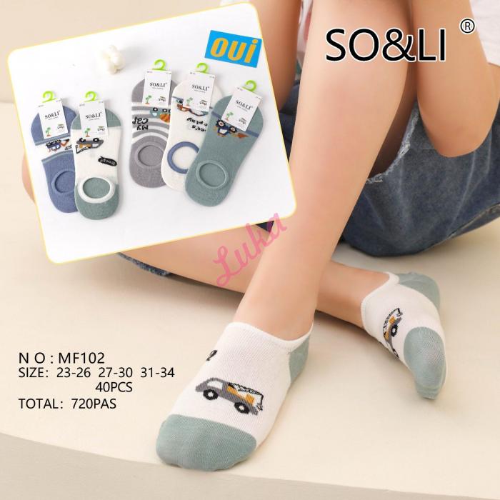 Kid's low cut socks SO&LI MF-001