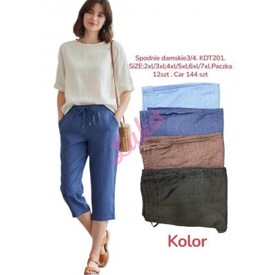 Women's pants 3/4 D&A KDT201