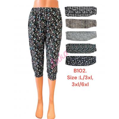 Women's bamboo pants 3/4 D&A B102