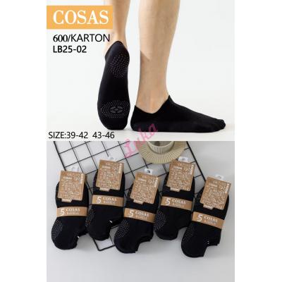 Men's low cut socks Cosas LB25-01 ABS