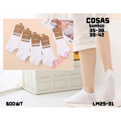 Stopki damskie bambusowe Cosas LM25-31 ABS