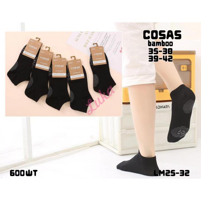 Stopki damskie bambusowe Cosas LM25-31 ABS