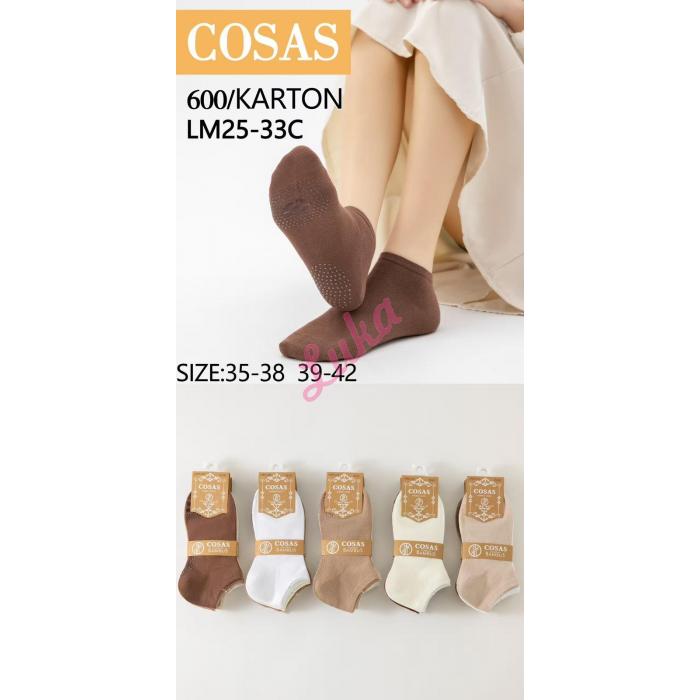 Women's bamboo ballet socks Cosas LM25-32 ABS