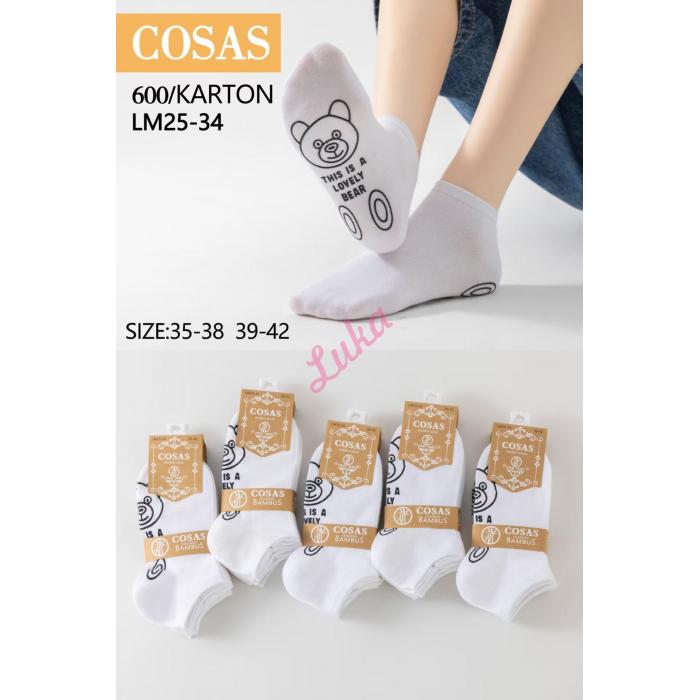 Women's bamboo ballet socks Cosas LM25-33C ABS