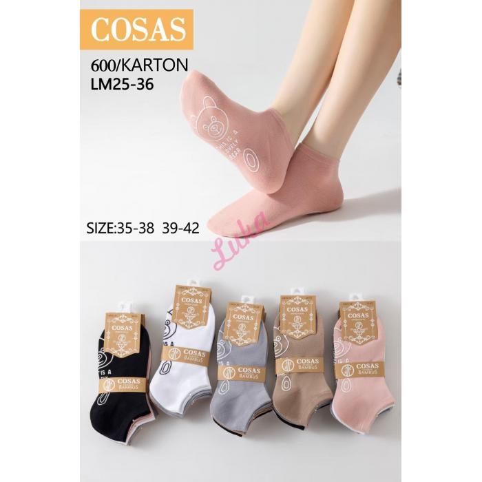 Women's bamboo ballet socks Cosas LM25-36C ABS