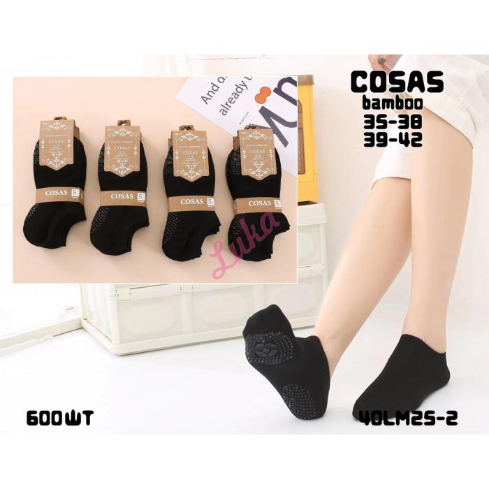 Women's bamboo ballet socks Cosas LM25-01 ABS