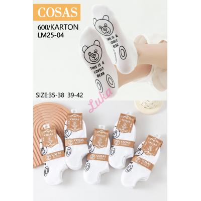 Stopki damskie bambusowe Cosas LM25-03C ABS