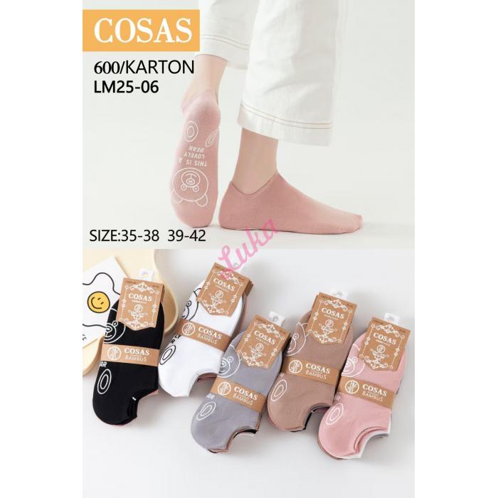 Women's bamboo ballet socks Cosas LM25-05 ABS