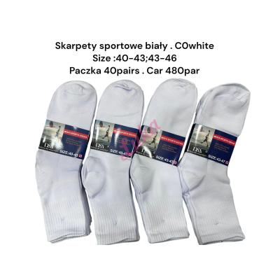 Skarpety męskie D&A COBiałe