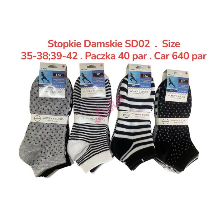Women's bamboo Low Cut Socks Silver SDL-10