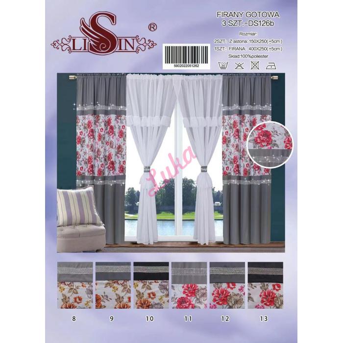 Firanka Lisin DS124 400x250 Kpl.