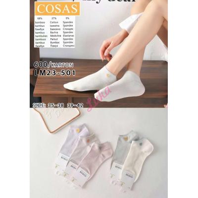 Women's bamboo ballet socks Cosas LM25-9 ABS