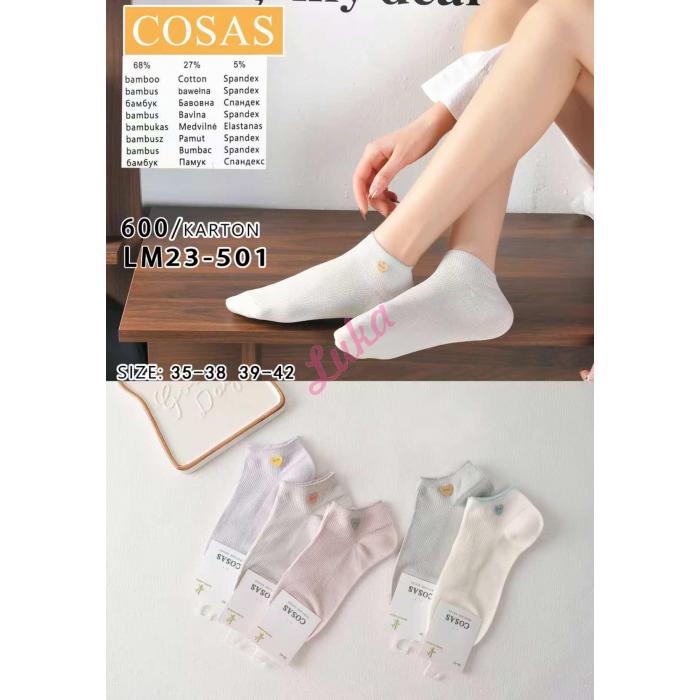 Women's bamboo ballet socks Cosas LM25-9 ABS