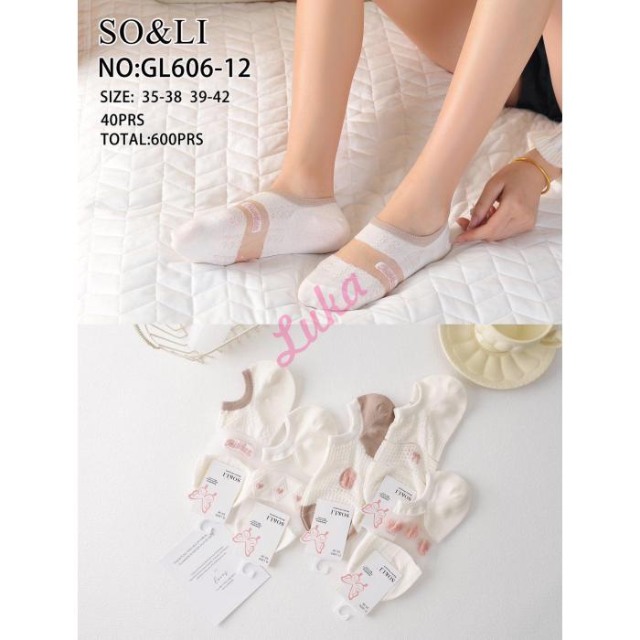 Women's low cut socks So&Li GL606-13