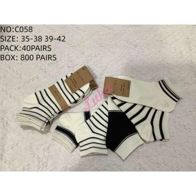 Women's Low Cut Socks Bixtra C058