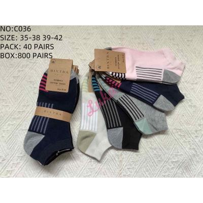Women's Low Cut Socks Bixtra C036