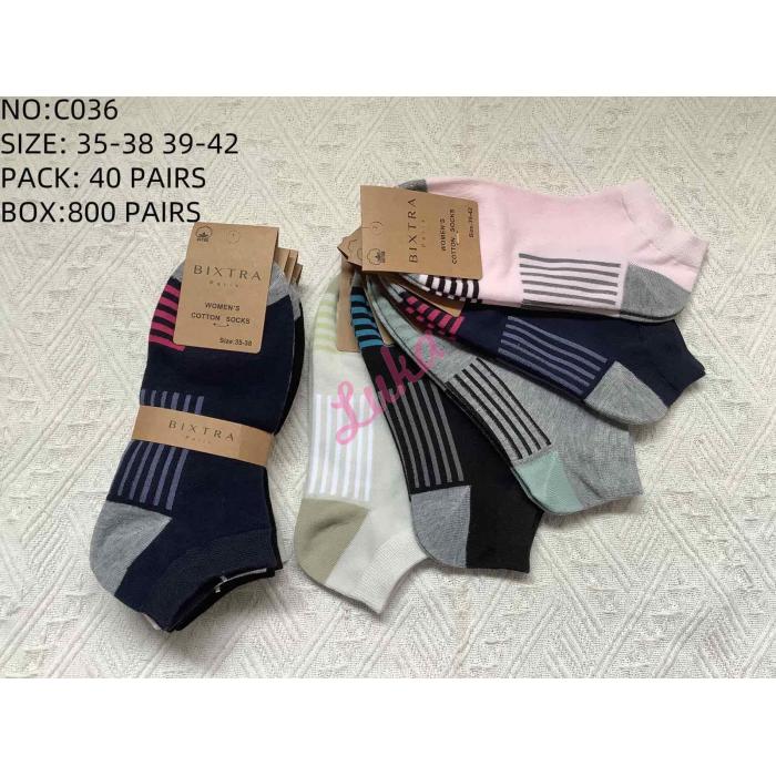 Women's Low Cut Socks Bixtra C036