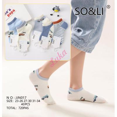 Kid's low cut socks SO&LI JJN-023