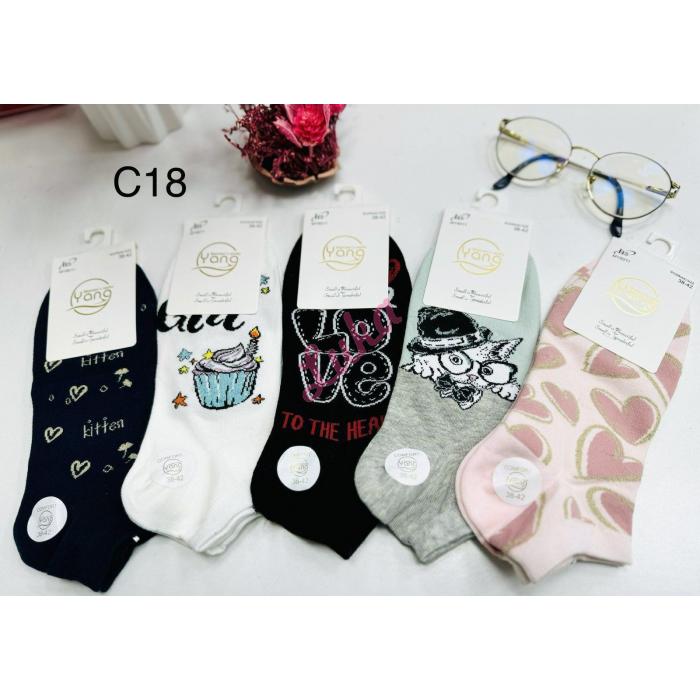 Women's low cut socks Yong C18-DN24-370