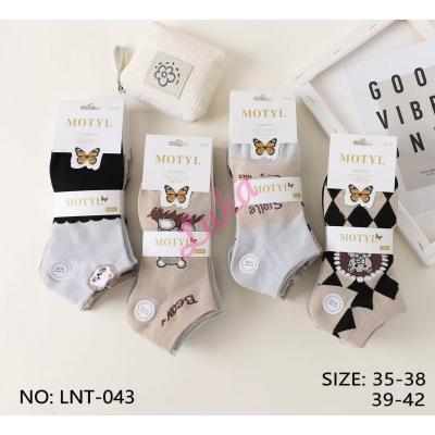 Women's low cut socks Motyl A-048