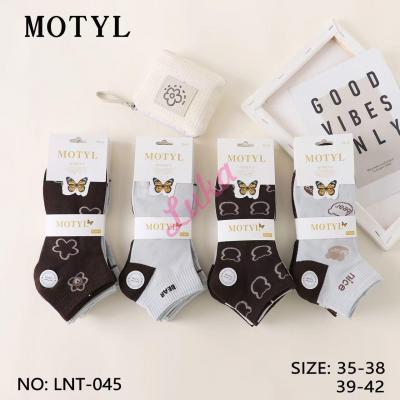 Women's low cut socks Motyl LN-857
