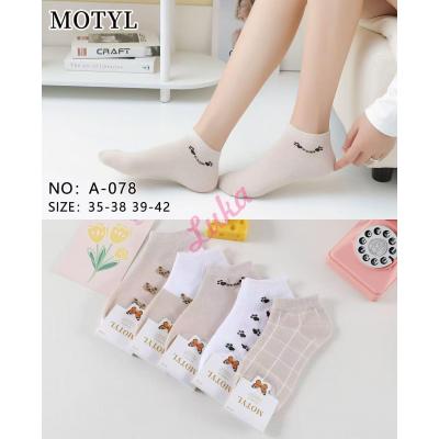 Women's low cut socks Motyl MYB-0022