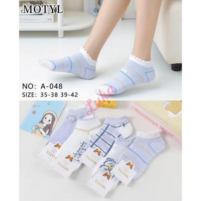 Women's low cut socks Motyl A-078