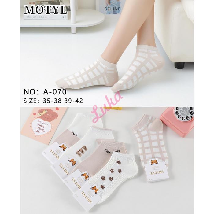 Women's low cut socks Motyl A-052