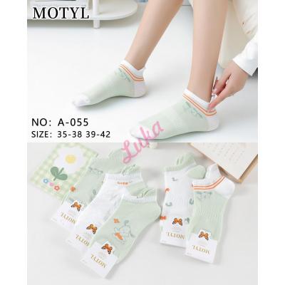 Women's low cut socks Motyl A-070